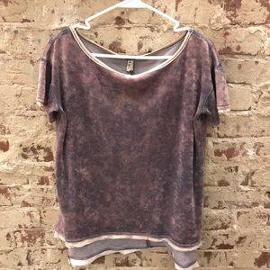 Velour Free People tee